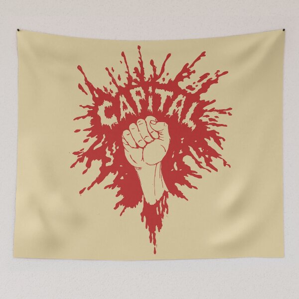Item preview, Smash Capital - Raised Fist, Protest, Anti Capitalist, Socialist designed and sold by SpaceDogLaika.