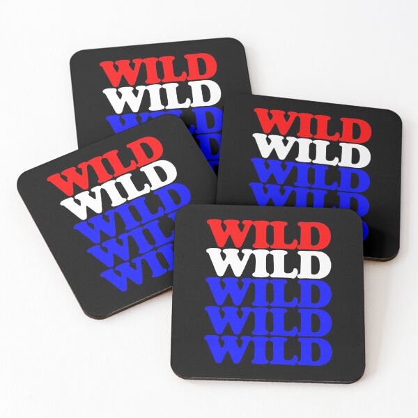 Item preview, Wild Wild Wild Wild Wild Text Based Design Red White and Blue designed and sold by deskwhiskey.