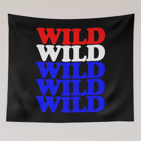 Item preview, Wild Wild Wild Wild Wild Text Based Design Red White and Blue designed and sold by deskwhiskey.