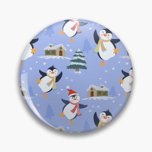 Item preview, Funny Penguin Bird In The Snow Everybirdy Pattern designed and sold by thecooltable.
