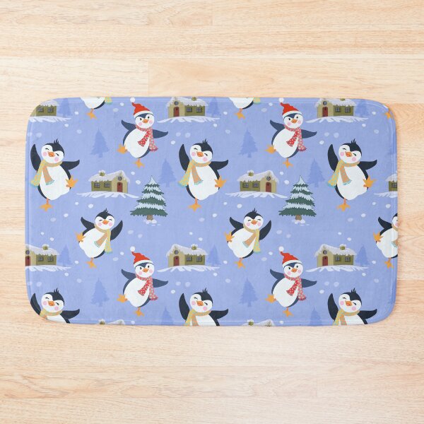Item preview, Funny Penguin Bird In The Snow Everybirdy Pattern designed and sold by thecooltable.