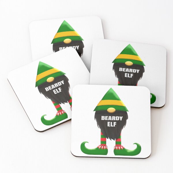 Item preview, Christmas Beardy Elf - Cute Fun Gnome - Green designed and sold by SilverSquirrels.