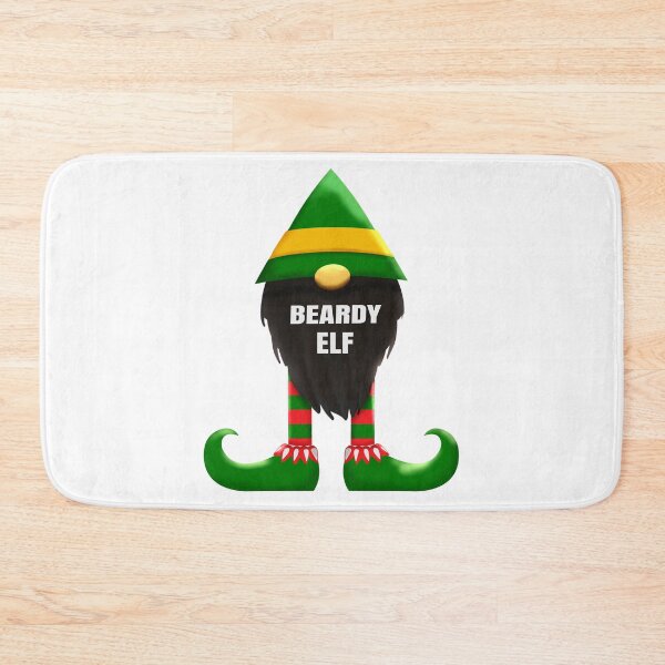 Item preview, Christmas Beardy Elf - Cute Fun Gnome - Green designed and sold by SilverSquirrels.