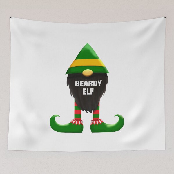 Item preview, Christmas Beardy Elf - Cute Fun Gnome - Green designed and sold by SilverSquirrels.