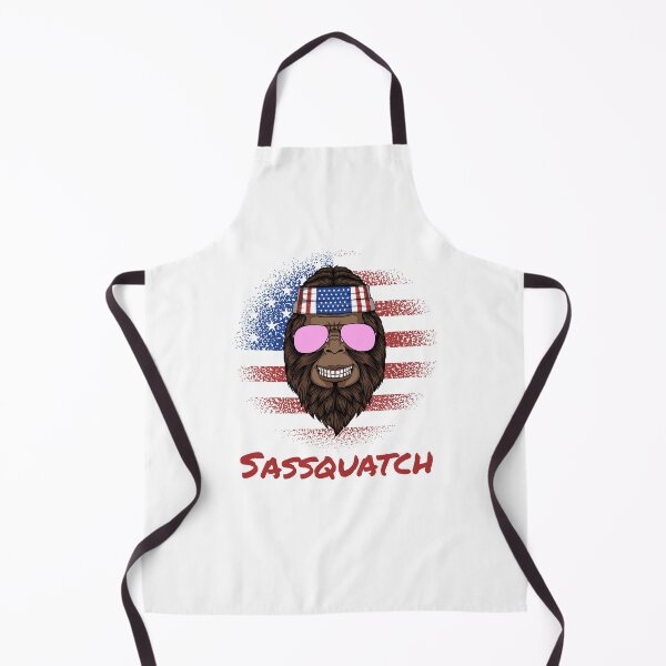 Item preview, Sassquatch - Badass With An Attitude To Match - Patriotic American designed and sold by crazycollective.