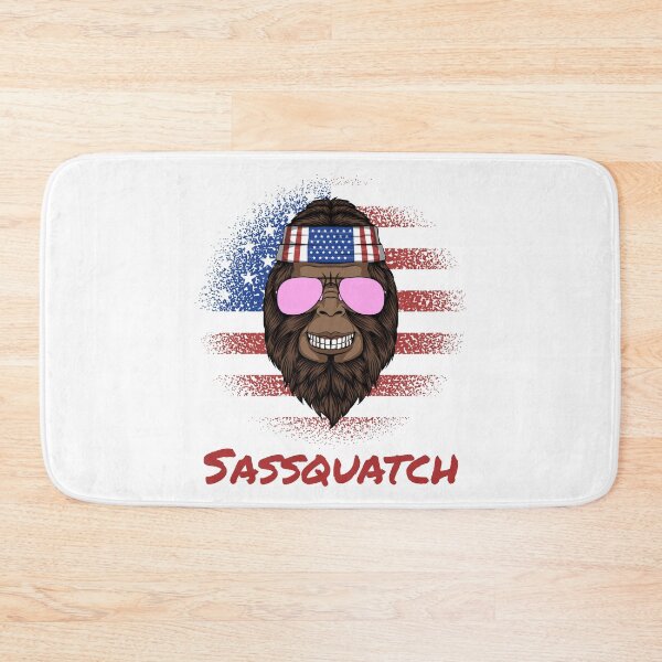 Item preview, Sassquatch - Badass With An Attitude To Match - Patriotic American designed and sold by crazycollective.
