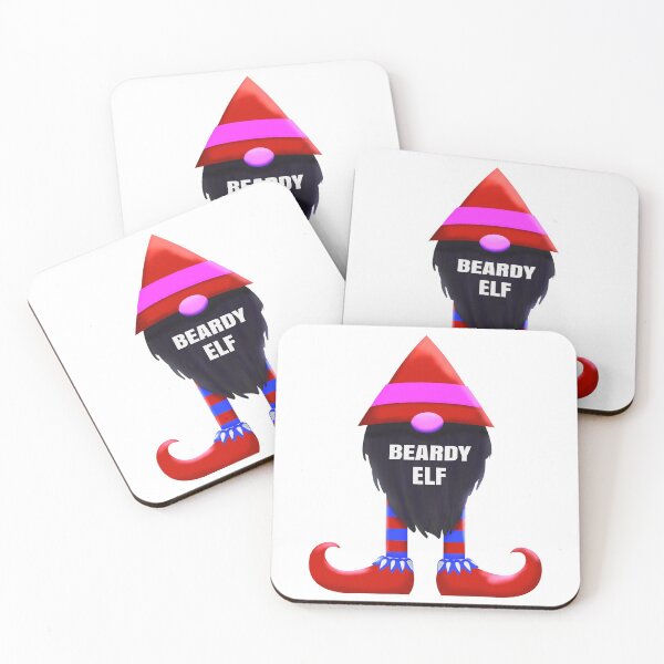 Item preview, Christmas Beardy Elf - Cute Fun Gnome - Red designed and sold by SilverSquirrels.