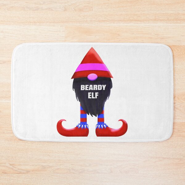 Item preview, Christmas Beardy Elf - Cute Fun Gnome - Red designed and sold by SilverSquirrels.