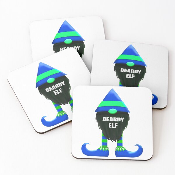 Item preview, Copy of Christmas Beardy Elf - Cute Fun Gnome - Blue designed and sold by SilverSquirrels.