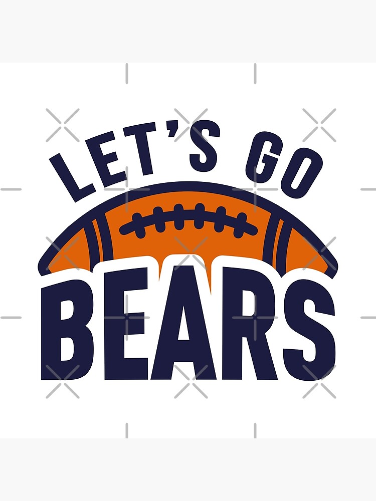 Lets Go Bears | Navy BG | Greeting Card