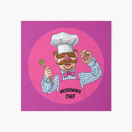 Kitchen Swedish Chef and chicken Art Board Print for Sale by