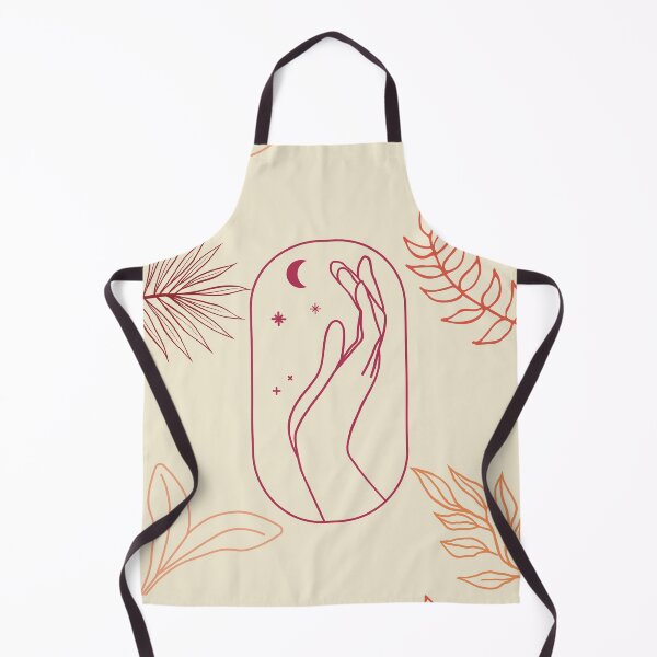 Item preview, Boho Plant Line Drawing with Celestial Hand Moon and Stars designed and sold by mainsqueezemar.