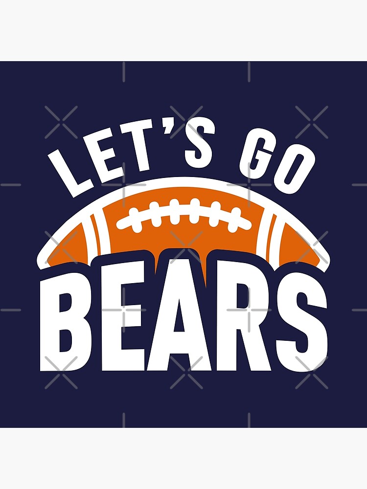 Lets Go Bears | Navy BG | Greeting Card