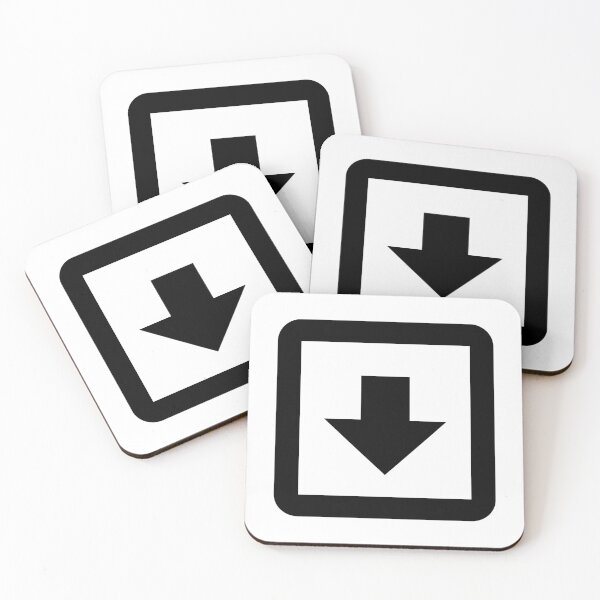 Item preview, MDI Arrow-Down-Bold-Box-Outline designed and sold by GnarlyFurtardo.