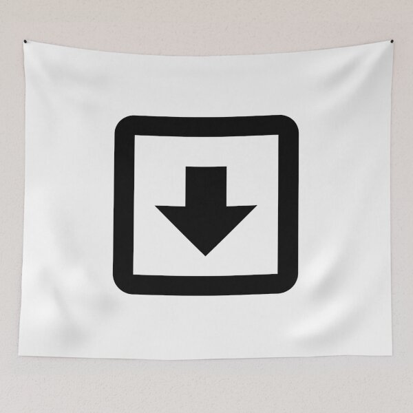 Item preview, MDI Arrow-Down-Bold-Box-Outline designed and sold by GnarlyFurtardo.