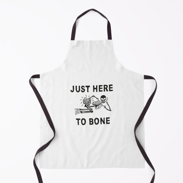 Item preview, just here to bone , skeleton funny Halloween designed and sold by Faty-Za.