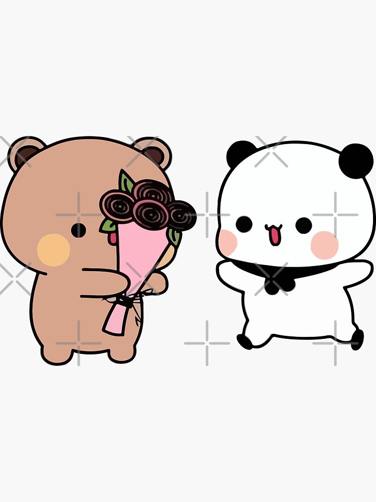 Panda Bear Bubu Dudu Sticker For Sale By Dev Ilyass Redbubble 