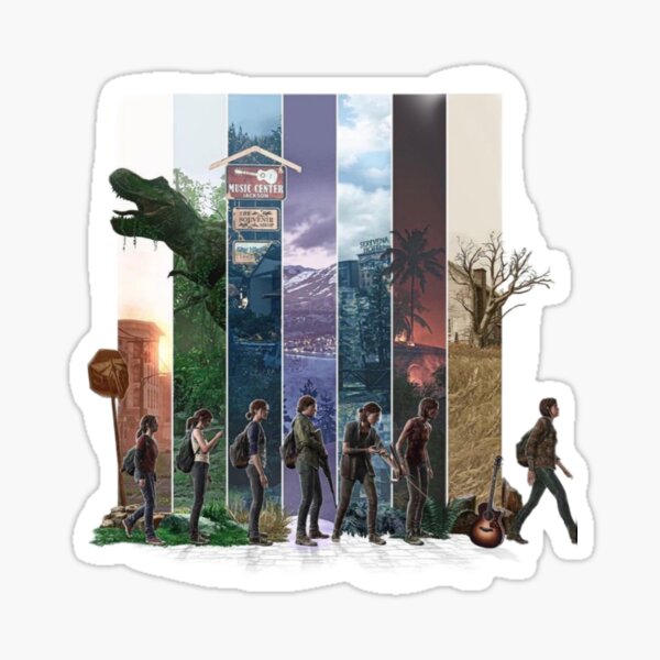 The last of us part 2, the transformation of Ellie Sticker