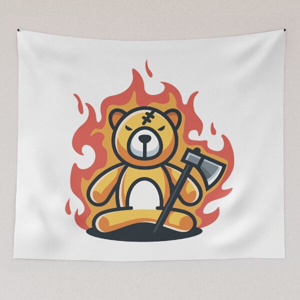 Item preview, Angry Bear With Axe designed and sold by Vector Scout Lab.