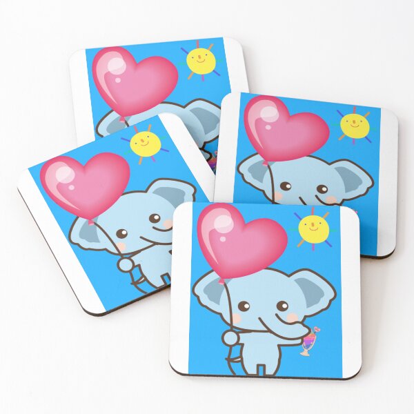 Item preview, ADORABLE BABY ELEPHANT HAPPY ON A SUNNY DAY  designed and sold by MrCreativeArts.
