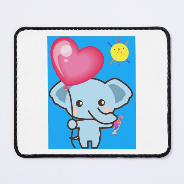 Item preview, ADORABLE BABY ELEPHANT HAPPY ON A SUNNY DAY designed and sold by MrCreativeArts.
