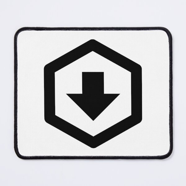 Item preview, MDI Arrow-Down-Bold-Hexagon-Outline designed and sold by GnarlyFurtardo.
