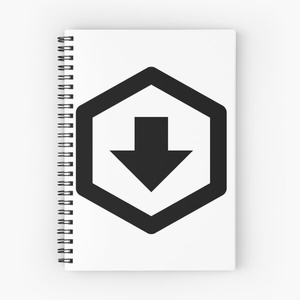 Item preview, MDI Arrow-Down-Bold-Hexagon-Outline designed and sold by GnarlyFurtardo.