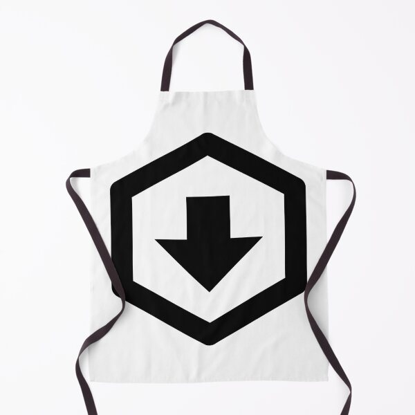 Item preview, MDI Arrow-Down-Bold-Hexagon-Outline designed and sold by GnarlyFurtardo.