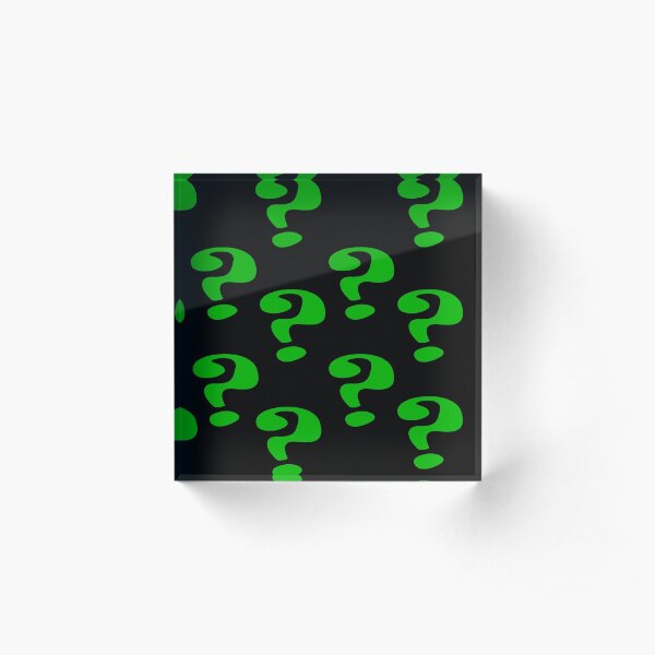 Riddler Question marks Acrylic Block