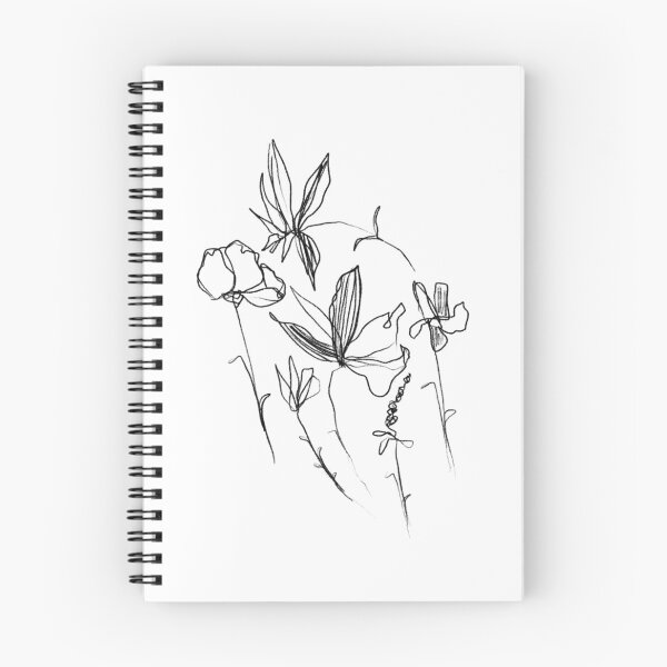 Item preview, Flowers Sketch - Simple Vintage Aesthetic Inspired designed and sold by morgansgoods.
