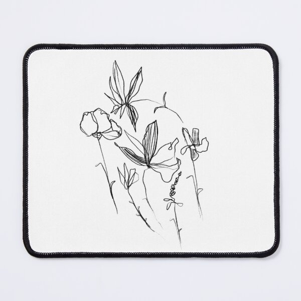 Item preview, Flowers Sketch - Simple Vintage Aesthetic Inspired designed and sold by morgansgoods.