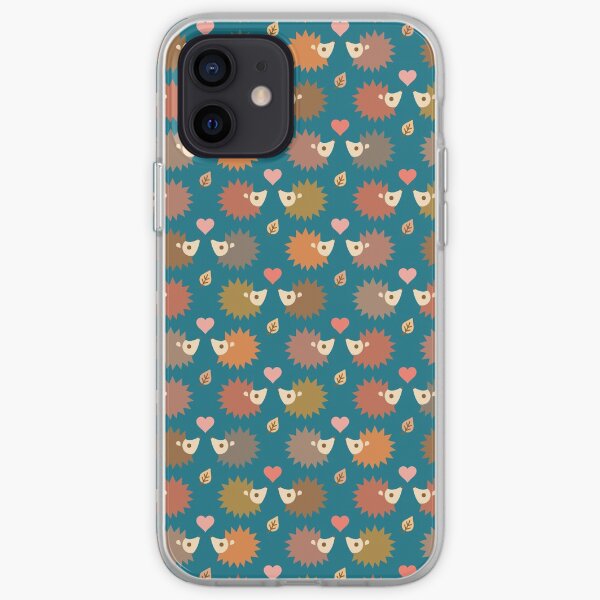 Cute hedgehogs pattern Coque souple iPhone