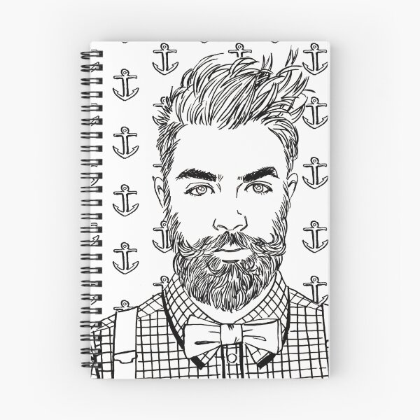 Item preview, Hipster Colouring Page designed and sold by RebeccaOsborne.