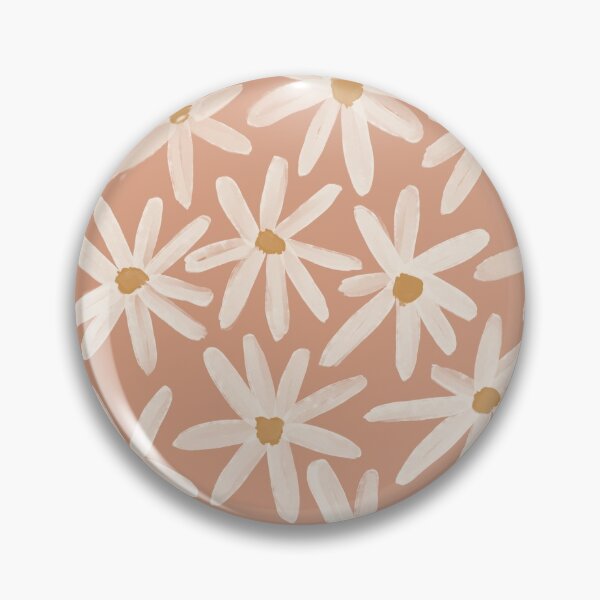 Item preview, Vintage Inspired Daisy Floral Pattern - Blush Pink and Off White designed and sold by morgansgoods.