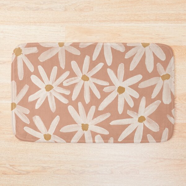 Item preview, Vintage Inspired Daisy Floral Pattern - Blush Pink and Off White designed and sold by morgansgoods.