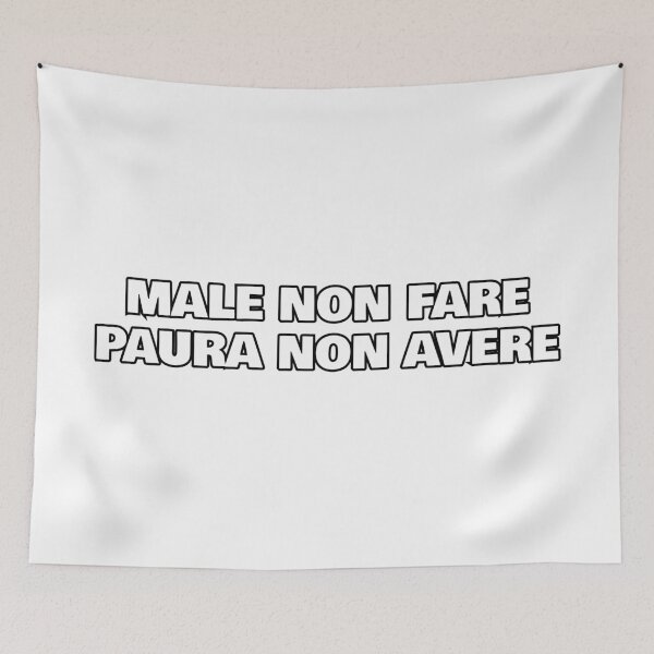 Item preview, Italian proverbs - Male non fare paura non avere designed and sold by Silviajones.