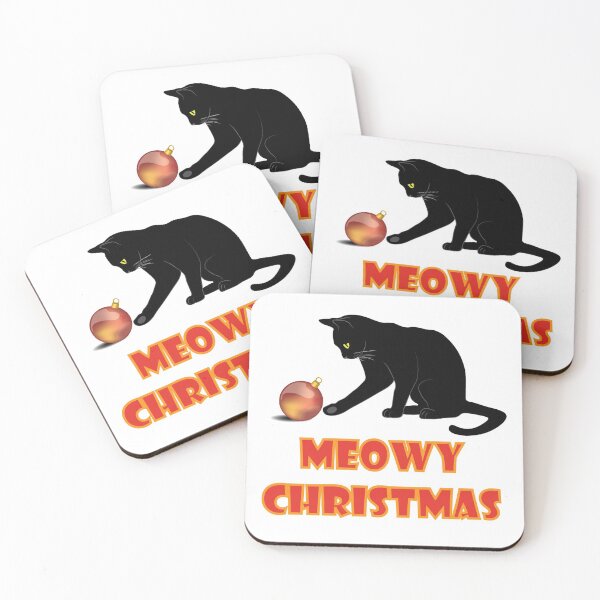 Item preview, Meowy Christmas Playful Cat designed and sold by TheInkElephant.