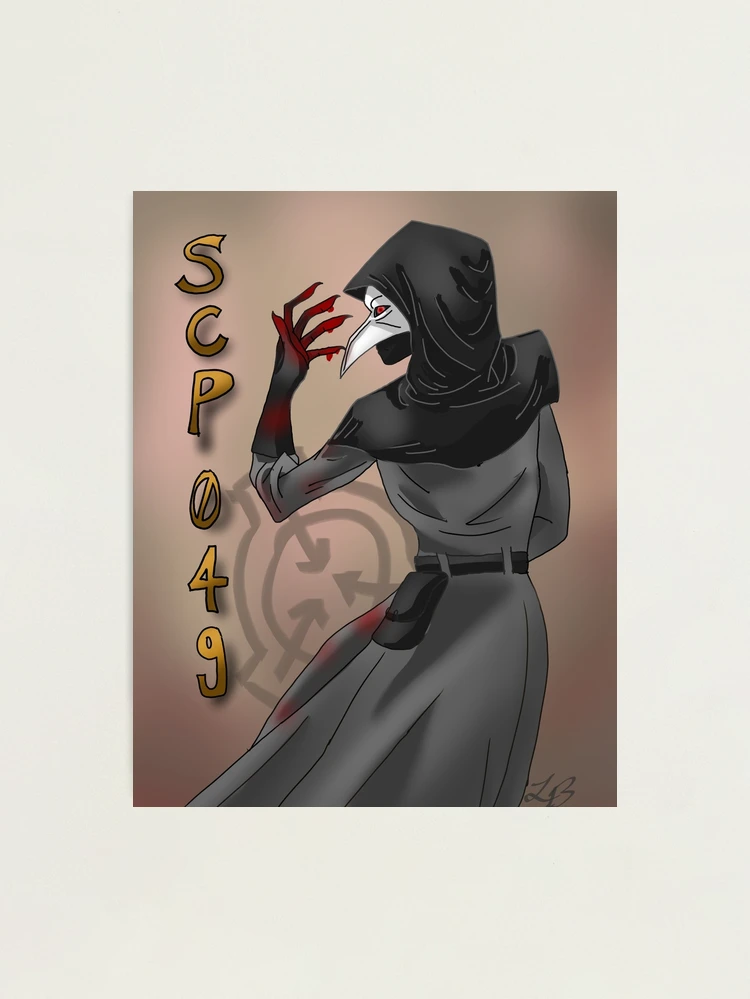 scp 049 and scp 035 holding roses corrupt version Art Board Print for Sale  by 0amburgh0