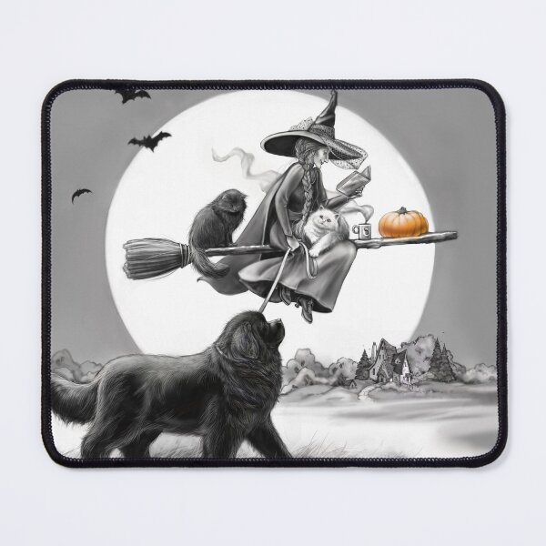 Item preview, Bruja caminando Newfie designed and sold by Patricia Reeder Eubank.