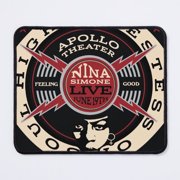 Nina Simone Live at the Apollo Theater Concert Poster- Mouse Pad