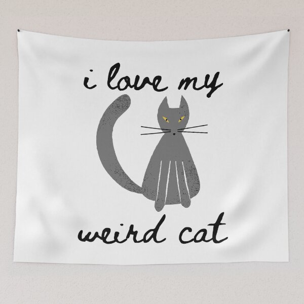 Item preview, I love my weird cat designed and sold by uranus-art.