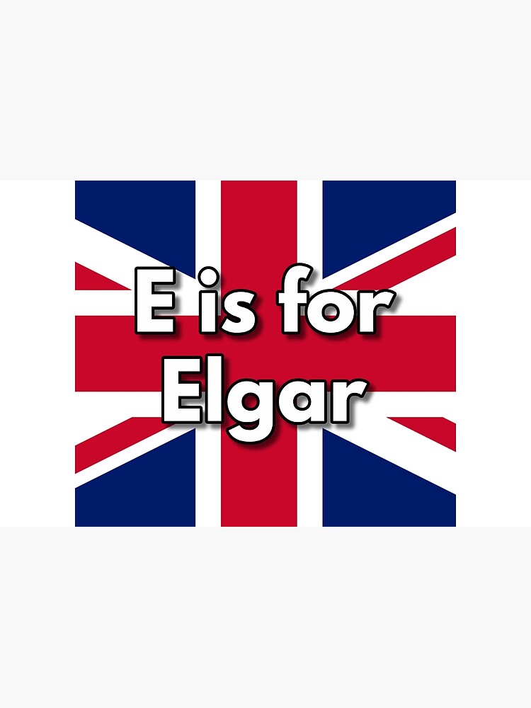 Thumbnail 4 of 4, Zipper Pouch, E is for Elgar designed and sold by British-Culture.