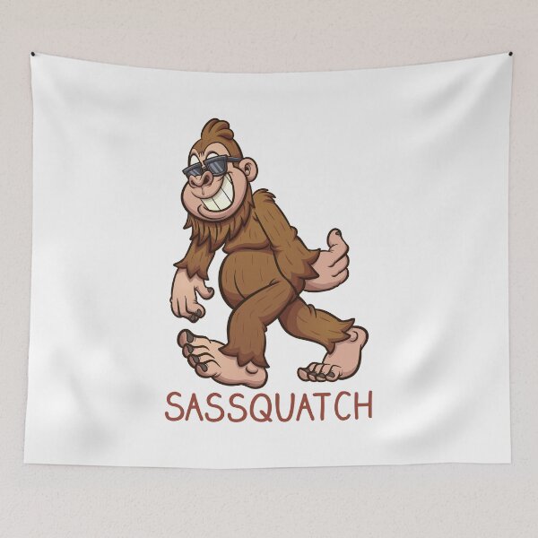 Item preview, Sassquatch - Badass With An Attitude To Match  - White - Cartoon  designed and sold by crazycollective.