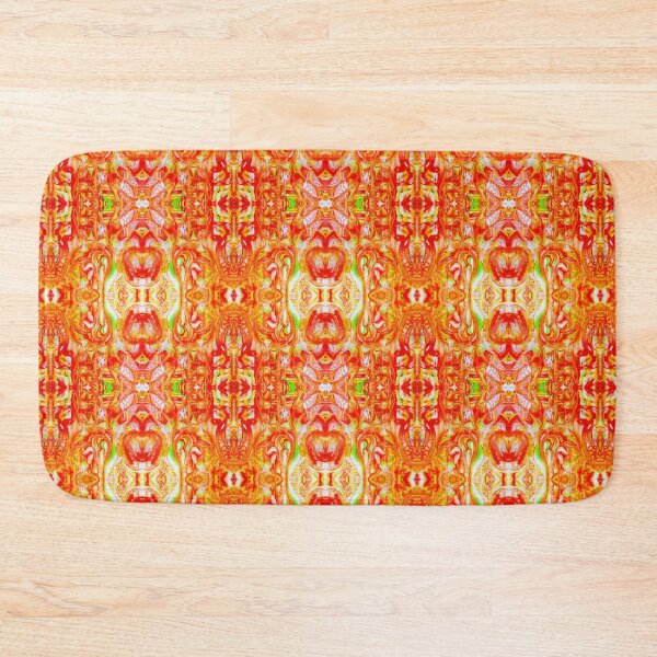 Item preview, Abstract Autumn Pattern in Red Yellow and Green  designed and sold by HMadeArtSON.