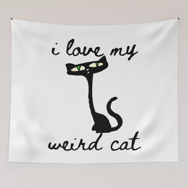 Item preview, I love my weird cat designed and sold by uranus-art.