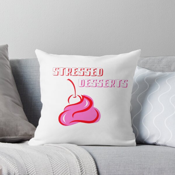 Item preview, STRESSED Backwards DESSERTS (PINK/REDTEXT) designed and sold by TheUrbanDreamer.