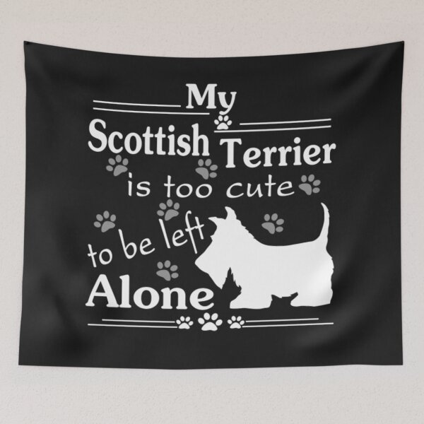 Item preview, Scottish Terrier too left alone designed and sold by StarcyWol.