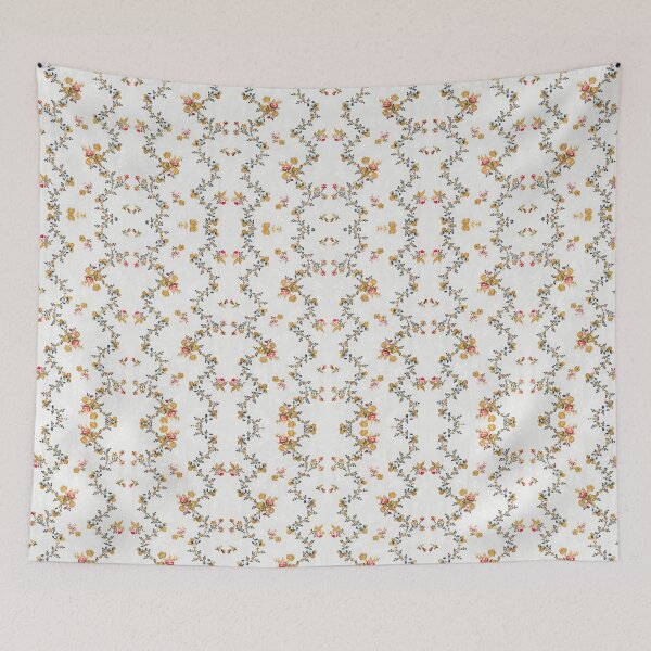 Item preview, Flower wallpaper (ca. 1760) pattern in high resolution. Original from the Los Angeles County Museum of Art designed and sold by Tullio Amato.