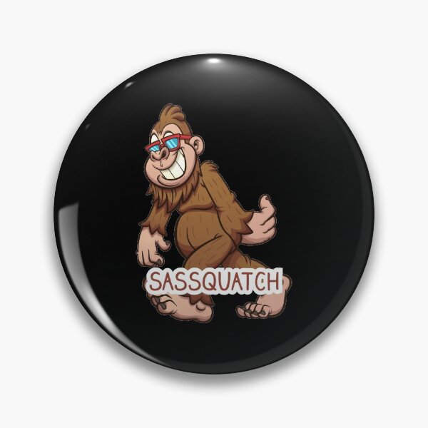 Item preview, Sassquatch - Badass With An Attitude To Match  - Black - Cartoon  designed and sold by crazycollective.