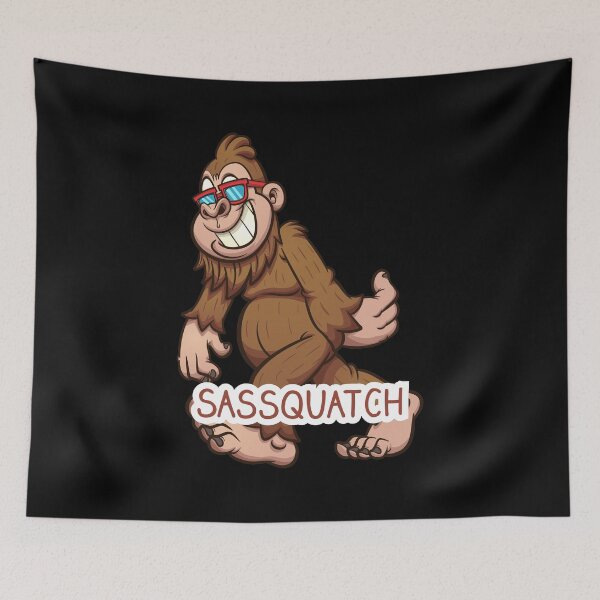 Item preview, Sassquatch - Badass With An Attitude To Match  - Black - Cartoon  designed and sold by crazycollective.